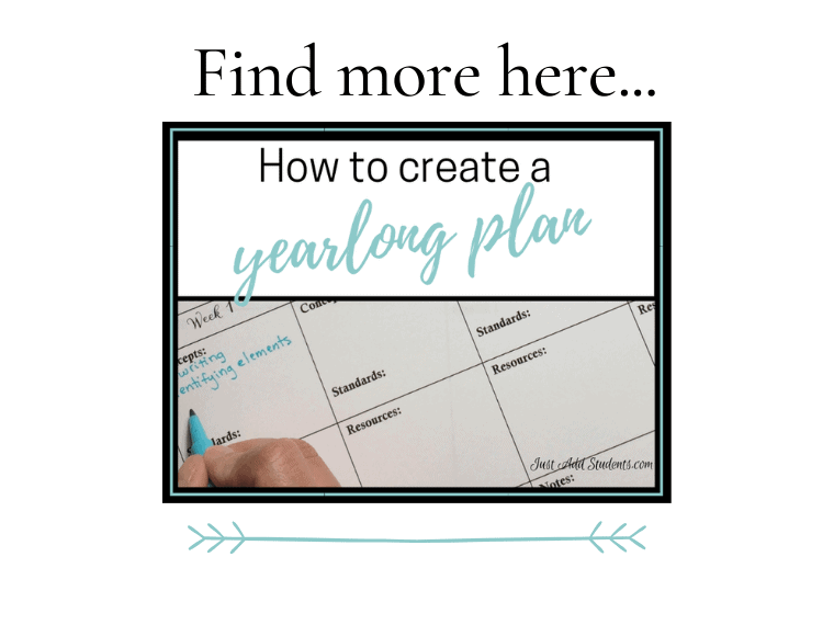 How to create a Yearlong Plan