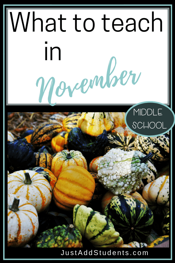 November lesson plans